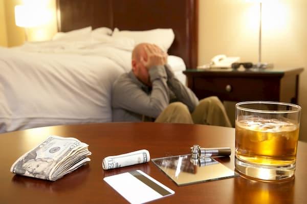 Man struggling with mental health after taking cocaine