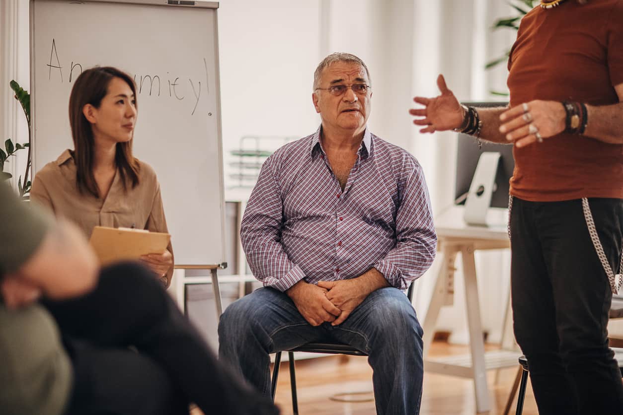 Group therapy session